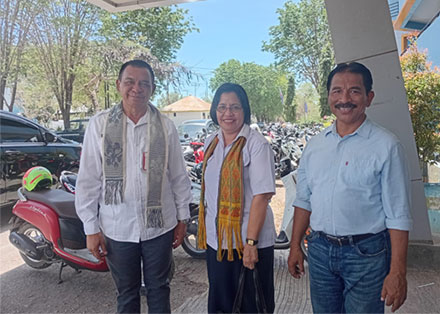 PJ. Sekda Kota Kupang, Ketua PERKEMi NTT, dan Sensei 5 DAN