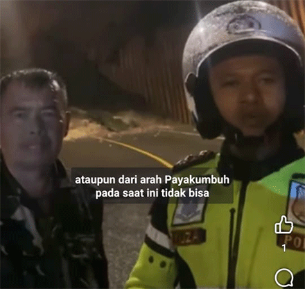 IPDA Yuza Prima Kanit Turjawali Polres Kabupaten Lima Puluh Kota langsug dari lokasi kejadian.
