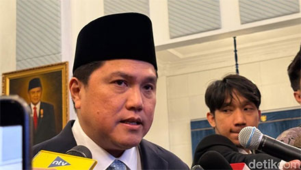 Ketum PSSI, Erick Thohir, jadi Menpora RI. (Foto: Eva/detikcom)