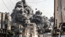Serangan Israel di Gaza, Palestina. Sumber : Antara