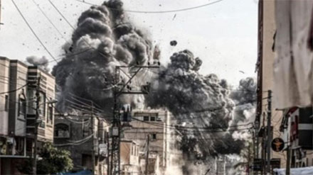 Serangan Israel di Gaza, Palestina. Sumber : Antara