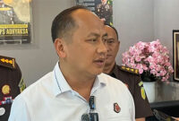 Kepala Pusat Penerangan Hukum (Kapuspenkum) Kejaksaan Agung Anang Supriatna memberikan keterangan pers di Gedung Kejaksaan Agung, Jakarta, Senin (29/9/2025). (ANTARA)
