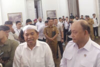 Kepala BGN Dadan Hindayana dan Gubernur Jabar Dedi Mulyadi di Bogor, Senin (29/9/2025). Foto: kumparan
