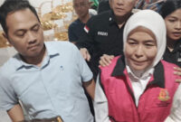 Mantan Wawako Palembang saat ditetapkan tersangka beberapa waktu lalu atas kasus PMI.
