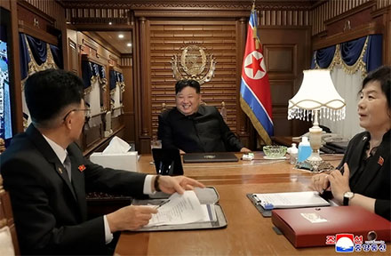 Pemimpin Korea Utara Kim Jong-un. Foto: KCNA via REUTERS
