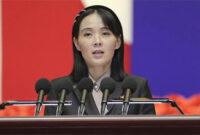 Kim Yo Jong, adik pemimpin Korut Kim Jong Un (dok. Korean Central News Agency/Korea News Service via AP)
