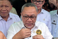 Menteri Koordinator Bidang Pangan Zulkifli Hasan mengatakan pemerintah akan mempercepat pembangunan kawasan pangan di Merauke, Papua Selatan. (CNN Indonesia/Farid).
