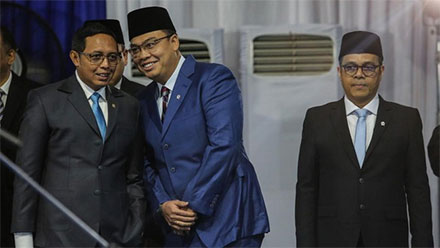 Kepala Badan Komunikasi Pemerintah Angga Raka Prabowo telah lama berada di lingkaran Prabowo Subianto. (ANTARA FOTO/ASPRILLA DWI ADHA)
