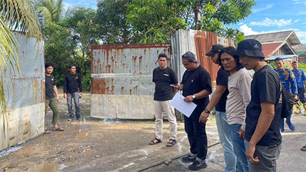 Foto: lokasi pemebakan pria di Tanjung Jabung Barat, Jambi (Foto:Polres Tanjab Barat)
