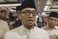 Wamen Haji dan Umrah, Dahnil Anzar Simanjuntak saat ditemui usai acara Konsolidasi Penyelenggara Haji Tahun 2026, Medan, Jumat (12/9/2025). Foto: Amar Marpaung/kumparan
