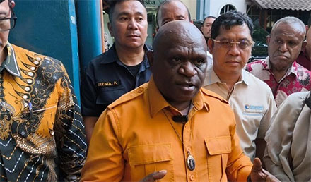 Menteri HAM Natalius Pigai (Bima Bagaskara/detikJabar)