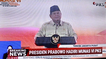 Prabowo di Munas ke VI PKS