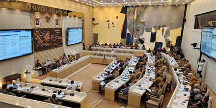 Rapat Komisi II DPR dengan Mendagri Tito Karnavian (Foto: Adrial Akbar/detikcom)
