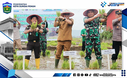 Wako Alfin Ikuti Gerakan Percepatan Tanam di Koto Dian. Dok: Diskominfosta.