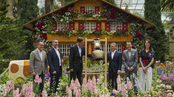 Pameran bunga khas Swiss di Gardens by the Bay Singapura. Foto: Dok. Switzerland Tourism
