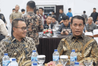 Wako Sungai Penuh Alfin Bakar bersama Menteri Pertanian dan Kepala Badan Pangan Nasional (Bapanas).