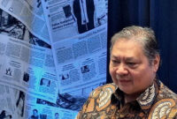 Menko bidang Perekonomian Airlangga Hartarto ditemui di JCC, Jakarta Pusat usai Investor Daily Summit 2025 pada Kamis (9/10/2025). Foto: Argya D. Maheswara/kumparan