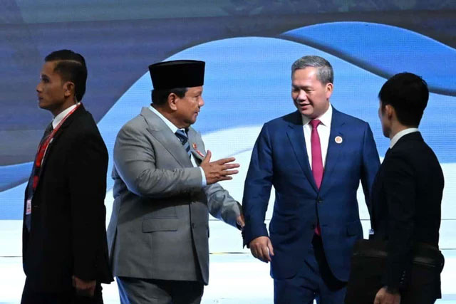 Presiden Republik Indonesia Prabowo Subianto menghadiri Konferensi Tingkat Tinggi (KTT) ke-28 ASEAN-Jepang yang digelar di Kuala Lumpur Convention Centre (KLCC), Malaysia, pada Minggu, (26/10/2025). Foto: Dok. Kris - Biro Pers Sekretariat Presiden