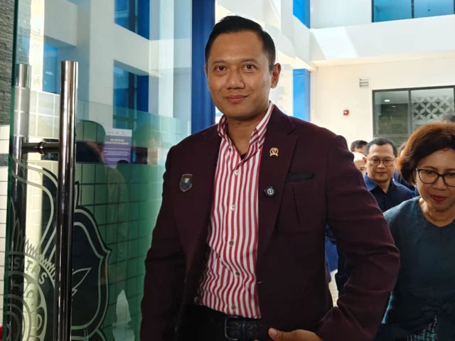 Menteri Koordinator Bidang Infrastruktur dan Pembangunan Kewilayahan, Agus Harimurti Yudhoyono (AHY), saat di Fakultas Teknik Universitas Gadjah Mada (UGM), Rabu (8/10/2025). Foto: Arfiansyah Panji Purnandaru/kumparan
