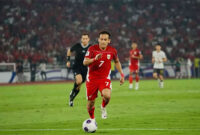 Pemain timnas Indonesia Egy Maulana Vikri saat melawan China pada Kualifikasi Piala Dunia 2026 zona Asia Sumber : Tim tvOne/Taufik Hidayat