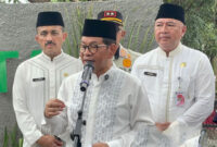 Gubernur DKI Jakarta Pramono Anung Wibowo saat dijumpai di kawasan Jagakarsa, Jakarta Selatan, Jumat (24/10/2025). ANTARA/Lifia Mawaddah Putri.
