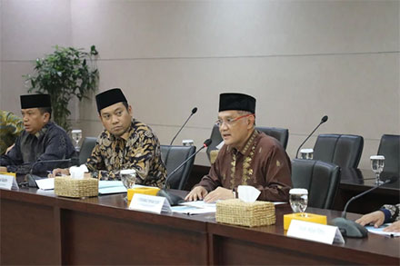 KPK menggelar audiensi bersama Kementerian Haji dan Umrah, di Gedung Merah Putih KPK, Jakarta, Jumat (3/10/2025). Foto: Dok. KPK
