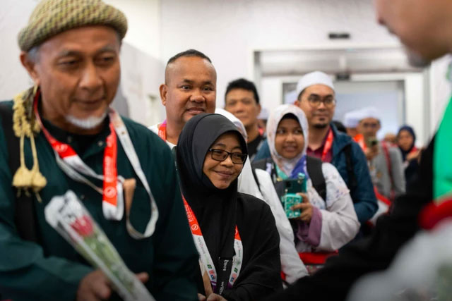 Jemaah haji Malaysia kloter pertama tiba di Arab Saudi, Selasa (29/4/2025). Foto: Kemenhaj KSA
