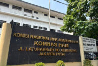 Gedung Komisi Nasional Hak Asasi Manusia (Komnas HAM) di Jakarta Pusat, Rabu (8/10/2025). Foto: Amira Nada Fauziyyah/kumparan