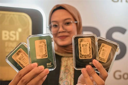Bank Emas di BSI. Foto: Fauzan/ANTARA FOTO