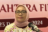 Menteri Pemberdayaan Perempuan dan Perlindungan Anak, Arifah Fauzi di Gedung Dhanapala, Senin (23/12/2024). Foto: Ave Airiza Gunanto/kumparan
