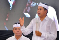 Gubernur Jabar Dedi Mulyadi menghadiri Rapat Koordinasi (Rakor) Ketenagakerjaan di Gedung Sigrong Bale Sri Baduga, Kabupaten Purwakarta, Selasa (14/10/2025). Foto: Pemprov Jawa Barat