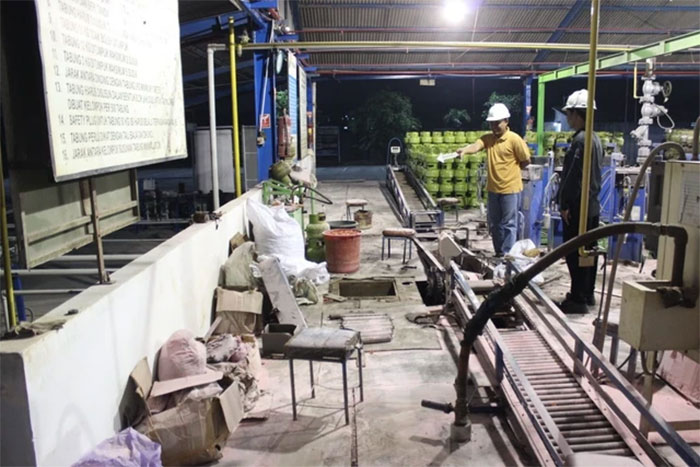 Kondisi SPBE yang mengalami kebakaran di Kabupaten Grobogan. Foto: Dok. Istimewa
