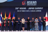 Sejumlah pemimpin negara menghadiri KTT ASEAN ke-47 dan KTT Terkait di Kuala Lumpur, Malaysia, Minggu (26/10/2025). Foto: Chalinee Thirasupa/REUTERS
