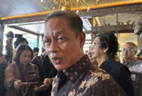 Menteri Lingkungan Hidup Hanif Faisol Nurofiq di Taman Mini Indonesia Indah, Jakarta, Senin (20/10/2025). Foto: Amira Nada Fauziyyah/kumparan