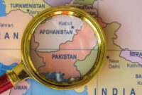 Ilustrasi peta Pakistan dan Afghanistan. Foto: Kachor Valentyna/Shutterstock