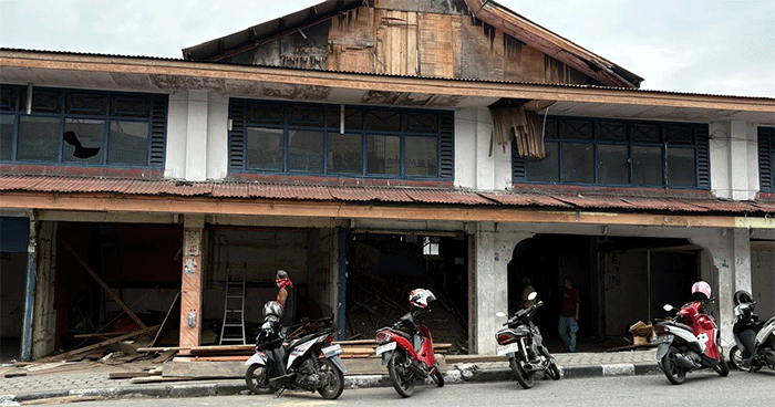 Pasar Beringin Jaya Sungai Penuh mulai dikosongkan.