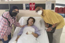 PMI di Malaysia yang ditemukan dalam keadaan mata tercongkel. Foto: @king_uyakuya
