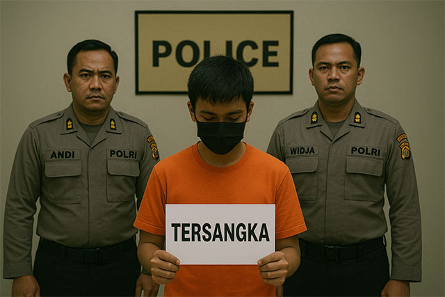 foto ilustrasi pelaku penusukan