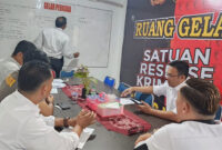 Kasat Reskrim AKP Very memimpin rapat persiapan penyidikan
foto.dok: humas polres kerinci