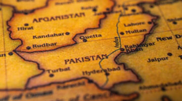 Ilustrasi peta Pakistan dan Afghanistan. Foto: Alexander Lukatskiy/Shutterstock
