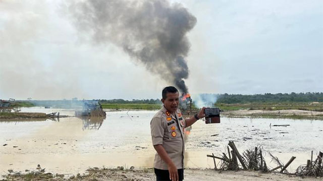 Pemberantasan PETI di Bungo belum lama ini