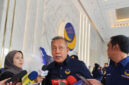 Wakil Ketua Umum NasDem Saan Mustopa usai hadiri acara Cek Kesehatan Gratis rangkaian HUT ke-14 NasDem di NasDem Tower, Jakarta, Sabtu (25/10/2025). Foto: Luthfi Humam/kumparan