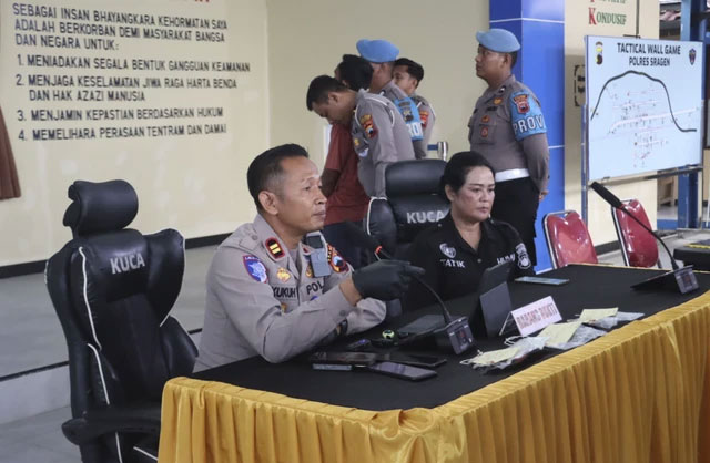Risnadi (38) pelaku tabrak lari yang menewaskan satu keluarga di Kabupaten Sragen, Jawa Tengah. Foto: Dok. Polres Sragen
