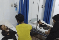 Kakak-beradik di Kampung Piket, Desa Sukatenang, Kecamatan Sukawangi, Kabupaten Bekasi, diserang kawanan tawon pada Rabu (29/10/2025). Foto: Dok. Istimewa