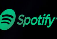 Logo aplikasi streaming musik Spotify. Foto: REUTERS/Brendan McDermid/File Photo
