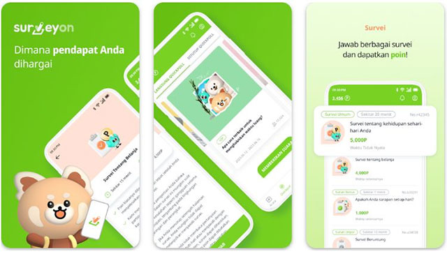 tangkapan layar aplikasi surveyon