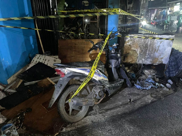 Lokasi Kebakaran Motor di Joglo, Kembangan, Jakarta Barat. Foto: Dok. Istimewa