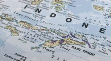 Ilustrasi peta Timor Leste. Foto: AustralianCamera/Shutterstock