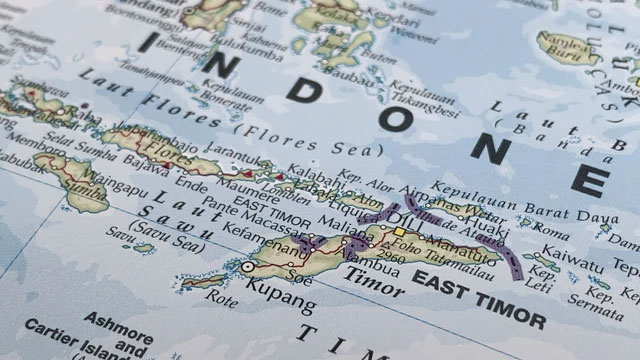 Ilustrasi peta Timor Leste. Foto: AustralianCamera/Shutterstock