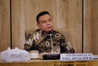 Wakil Ketua DPR Sufmi Dasco Ahmad menerima perwakilan buruh yang tergabung dalam KSPI, untuk berdiskusi terkait Omnibuslaw, Rabu (23/3/2022). Foto: Jamal Ramadhan/kumparan
